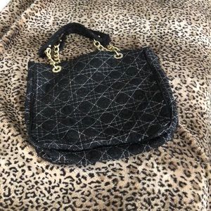 Black and shiny tote